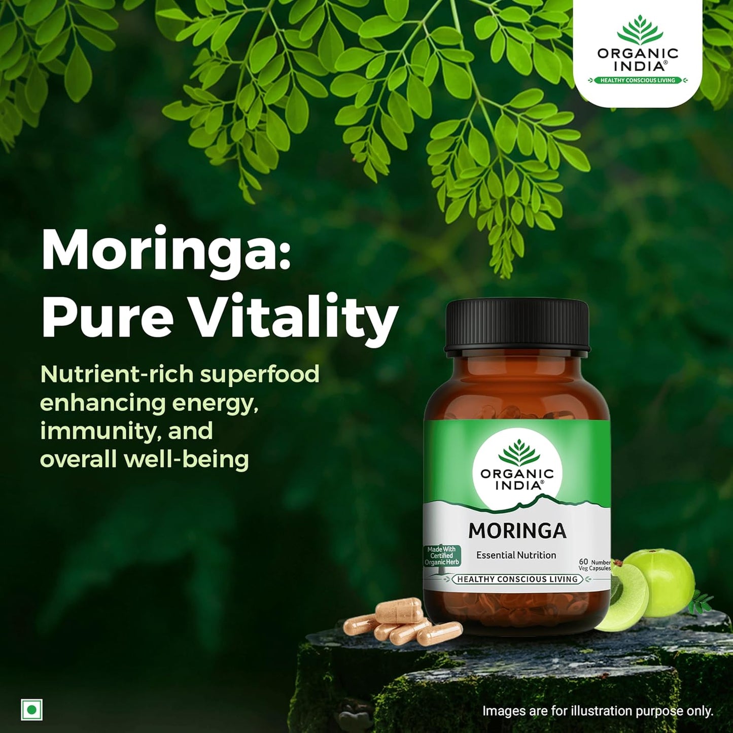 Organic India Organic Moringa Powder & Capsule