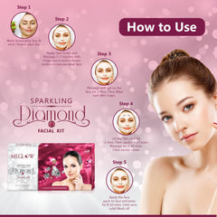Leeford Meglow Sparkling Diamond Facial Kit 105g Leeford Meglow Sparkling Diamond Facial Kit 105g