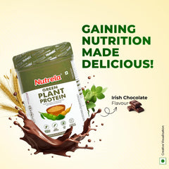 Patanjali Nutrela Green Plant protein Chocolate Powder 500g Patanjali Nutrela Green Plant protein Chocolate Powder 500g