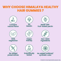 Himalaya Ayurvedic Healthy Hair Gummies 30's & 60's Himalaya Ayurvedic Healthy Hair Gummies 30's & 60's