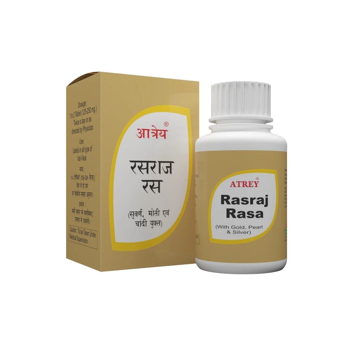 Atrey Ayurvedic Rasraj Ras Gold 10 Tablets
