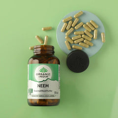 Organic India Ayurvedic Neem for Easy Blood Cleansing Capsule Organic India Ayurvedic Neem for Easy Blood Cleansing Capsule