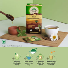 Organic India Tulsi Honey Chamomile Green Tea 25 Teabags Organic India Tulsi Honey Chamomile Green Tea 25 Teabags