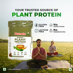 Patanjali Nutrela Green Plant protein Chocolate Powder 500g Patanjali Nutrela Green Plant protein Chocolate Powder 500g
