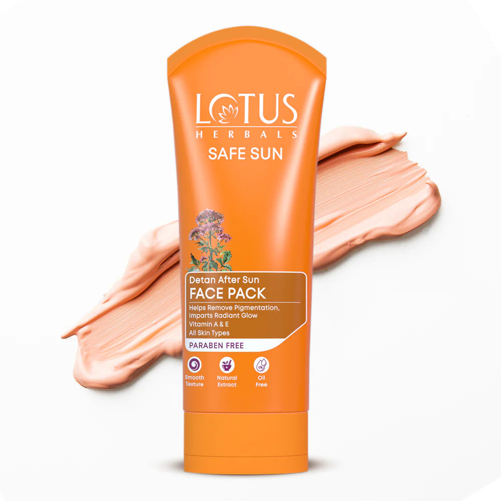 Lotus Herbals Cosmetics Safe Sun DeTAN After Sun Face Pack 100g