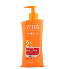 Lotus Herbals Cosmetics Safe Sun UV Protect Body Lotion SPF 25 PA+++ 250ml Lotus Herbals Cosmetics Safe Sun UV Protect Body Lotion SPF 25 PA+++ 250ml