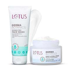 Lotus Cosmetics Derma Botanics Kojic Facewash+Deep Hydra Creme Cream Combo Lotus Cosmetics Derma Botanics Kojic Facewash+Deep Hydra Creme Cream Combo