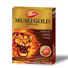 Dabur Ayurvedic Musli Gold Strength,Stamina & Power 10 Capsules Dabur Ayurvedic Musli Gold Strength,Stamina & Power 10 Capsules