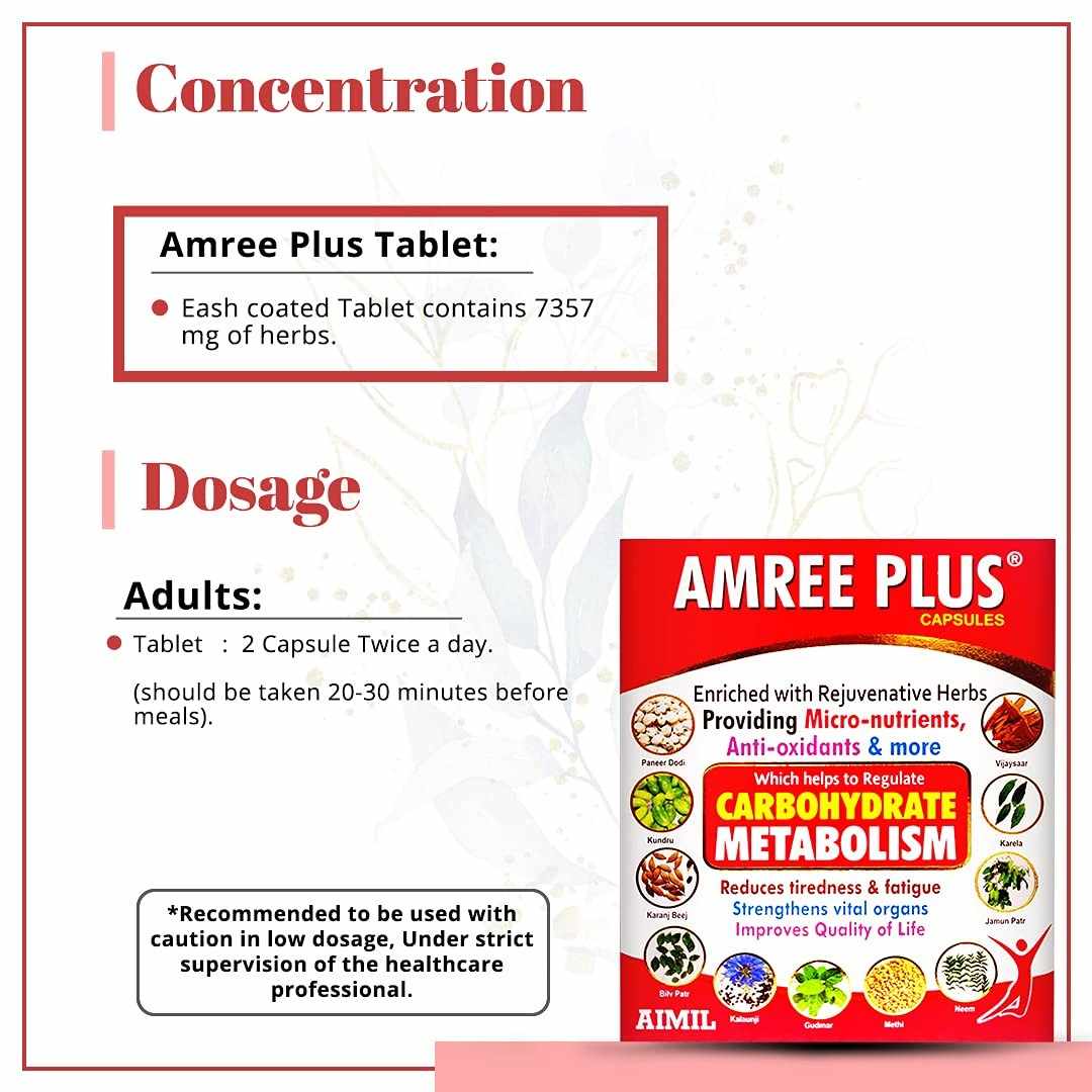 Aimil Ayurvedic Amree Plus Tablets,Capsule & Granules