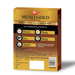 Dabur Ayurvedic Musli Gold Strength,Stamina & Power 10 Capsules Dabur Ayurvedic Musli Gold Strength,Stamina & Power 10 Capsules