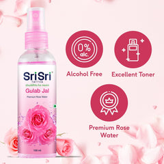 Sri Sri Tattva Gulab Jal Cleanses & Refreshes the Skin Premium Rose Water Spray 100ml Sri Sri Tattva Gulab Jal Cleanses & Refreshes the Skin Premium Rose Water Spray 100ml