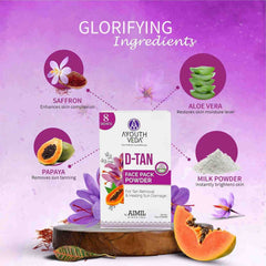 Aimil Ayouthveda Cosmetics D Tan Face Pack Powder 80gm (10gX8 Sachets) Aimil Ayouthveda Cosmetics D Tan Face Pack Powder 80gm (10gX8 Sachets)