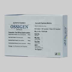 SG Phyto Pharma Ayurvedic Ossigen 120 & 550 Capsules SG Phyto Pharma Ayurvedic Ossigen 120 & 550 Capsules