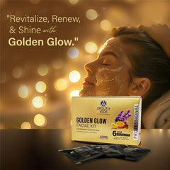 Aimil Ayouthveda Cosmetics Golden Glow Facial Kit 45g Aimil Ayouthveda Cosmetics Golden Glow Facial Kit 45g