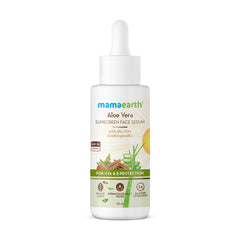 Mamaearth Aloe Vera Sunscreen Face Serum with Aloe Vera & Ashwagandha for UVA & B Protection 30ml Mamaearth Aloe Vera Sunscreen Face Serum with Aloe Vera & Ashwagandha for UVA & B Protection 30ml