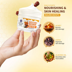 Aimil Ayouthveda Cosmetics Dates & Honey Moisturising Cold Cream 50g Aimil Ayouthveda Cosmetics Dates & Honey Moisturising Cold Cream 50g