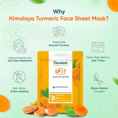 Himalaya Dark Spot Clearing Turmeric Face Sheet Mask 30g Himalaya Dark Spot Clearing Turmeric Face Sheet Mask 30g