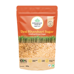 Organic Indai Desi Khandsari Sugar (Unrefined Brown Sugar) 500g Organic Indai Desi Khandsari Sugar (Unrefined Brown Sugar) 500g