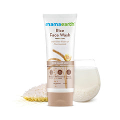 Mamaearth Rice Face Wash With Rice Water & Niacinamide for Glass Skin Mamaearth Rice Face Wash With Rice Water & Niacinamide for Glass Skin