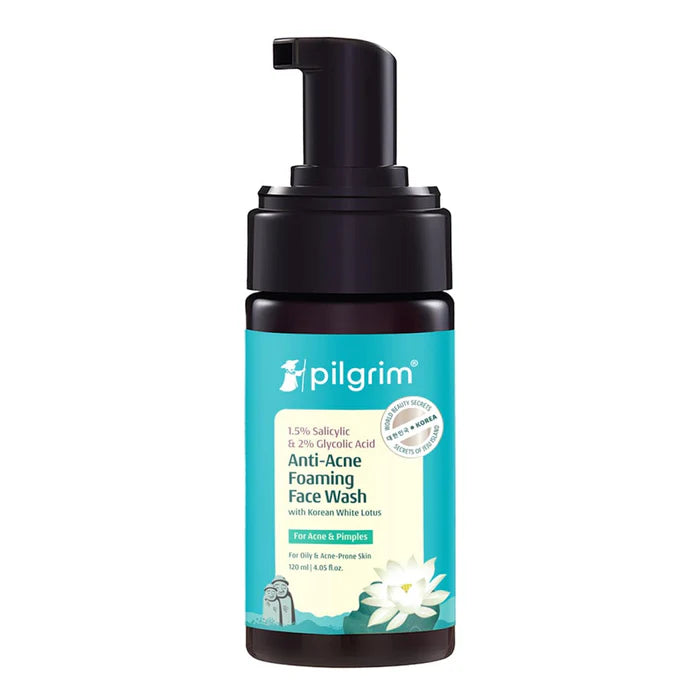 Pilgrim Cosmetics Salicylic & Glycolic Acid Foaming Facewash 120ml