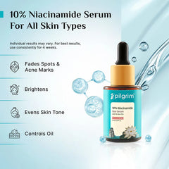 Pilgrim Cosmetics 10% Niacinamide Face Serum With 1% Zinc PCA 30ml Pilgrim Cosmetics 10% Niacinamide Face Serum With 1% Zinc PCA 30ml