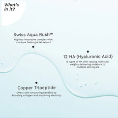 Pilgrim Cosmetics Swiss Aqua Rush™ 12 HA Face Serum 30ml Pilgrim Cosmetics Swiss Aqua Rush™ 12 HA Face Serum 30ml