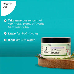 Pilgrim Cosmetics Spanish Rosemary & Biotin Anti-Hairfall Hair Mask 200.0 gm | 7.05 oz Pilgrim Cosmetics Spanish Rosemary & Biotin Anti-Hairfall Hair Mask 200.0 gm | 7.05 oz