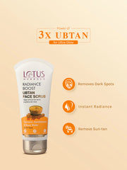 Lotus Herbals Cosmetics Radiance Boost Ubtan Face Scrub 100g Lotus Herbals Cosmetics Radiance Boost Ubtan Face Scrub 100g