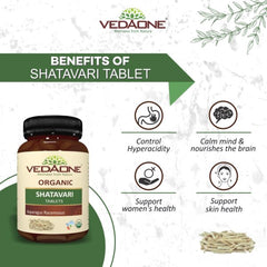 Vedaone Ayurvedic USDA Organic Shatavari 750mg 60 Tablets Vedaone Ayurvedic USDA Organic Shatavari 750mg 60 Tablets