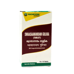 Nagarjuna Ayurvedic Swaasananda Gulika 100 Tablets Nagarjuna Ayurvedic Swaasananda Gulika 100 Tablets
