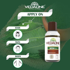 Vedaone Ayurvedic Natural Undiluted Neem Oil 100ml Vedaone Ayurvedic Natural Undiluted Neem Oil 100ml