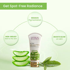 Lotus Herbals Cosmetics Active Aloe + Niacinamide Face Wash 100g Lotus Herbals Cosmetics Active Aloe + Niacinamide Face Wash 100g