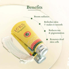 Lotus Organics+ Cosmetics Brightening De Tan Face Scrub 100g Lotus Organics+ Cosmetics Brightening De Tan Face Scrub 100g