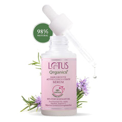 Lotus Organics+ Cosmetics Hair Growth Active Concentrate Serum 28ml Lotus Organics+ Cosmetics Hair Growth Active Concentrate Serum 28ml