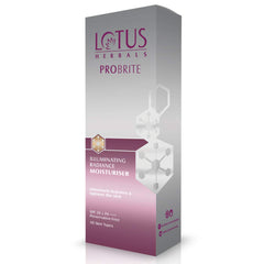 Lotus Herbals Cosmetics Probrite Illuminating Radiance Moisturiser 50ml Lotus Herbals Cosmetics Probrite Illuminating Radiance Moisturiser 50ml
