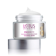Lotus Herbals Cosmetics Probrite Illuminating Radiance Sleeping Mask 50g Lotus Herbals Cosmetics Probrite Illuminating Radiance Sleeping Mask 50g