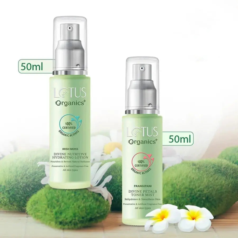 Lotus Organics+ Cosmetics Divine Hydrating Glow Collection Combo