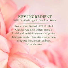 Lotus Organics+ 100% Pure Rose Floral Water 50ml Lotus Organics+ 100% Pure Rose Floral Water 50ml