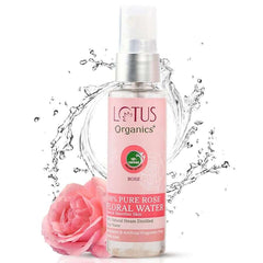 Lotus Organics+ 100% Pure Rose Floral Water 50ml Lotus Organics+ 100% Pure Rose Floral Water 50ml