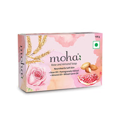 Moha Cosmetics Rose and Almond Soap 100g Moha Cosmetics Rose and Almond Soap 100g
