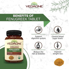 Vedaone Ayurvedic Organic Fenugreek 750mg 60 Tablets Vedaone Ayurvedic Organic Fenugreek 750mg 60 Tablets