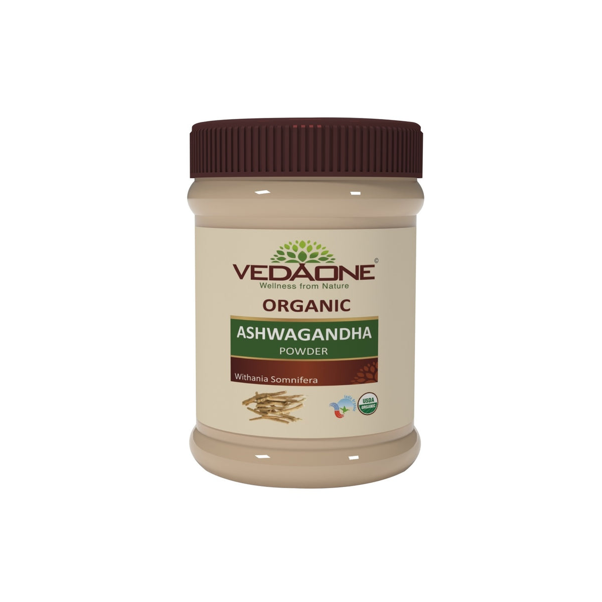 Vedaone Ayurvedic USDA Organic Ashwagandha (Indian Ginseng) Powder 100g