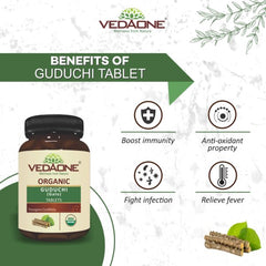 Vedaone Ayurvedic Organic Guduchi 750mg 60 Tablets Vedaone Ayurvedic Organic Guduchi 750mg 60 Tablets