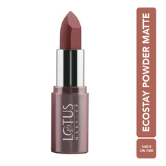 Lotus Make Up Cosmetics Ecostay Powder Matte Lip Color 4.2gm Lotus Make Up Cosmetics Ecostay Powder Matte Lip Color 4.2gm