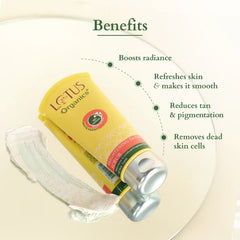 Lotus Organics+ Cosmetics Brightening De Tan Face Scrub 100g Lotus Organics+ Cosmetics Brightening De Tan Face Scrub 100g