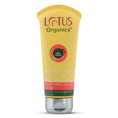 Lotus Organics+ Cosmetics Brightening De Tan Face Scrub 100g Lotus Organics+ Cosmetics Brightening De Tan Face Scrub 100g