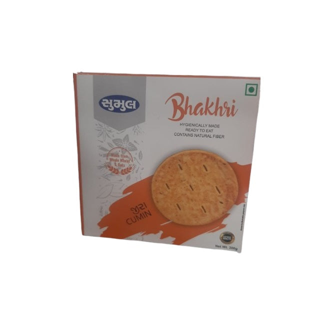 Sumul Dairy Sumul (Jeera) Cumin Indian Bhakhri Made from whole wheat & oats 200g