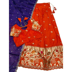 Indian Women Ethnic Party Wear Pure Soft Saree Set Lehengha Blouse Dupatta Indian Women Ethnic Party Wear Pure Soft Saree Set Lehengha Blouse Dupatta