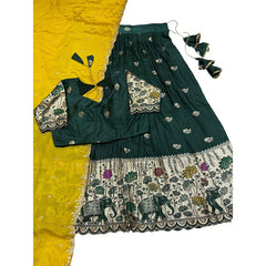 Indian Women Ethnic Party Wear Pure Soft Saree Set Lehengha Blouse Dupatta Indian Women Ethnic Party Wear Pure Soft Saree Set Lehengha Blouse Dupatta