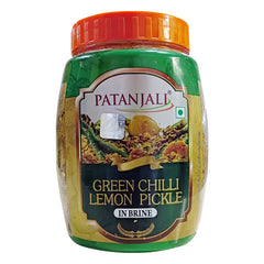 Patanjali Green Chilli Lemon Pickle Sauce 500g Patanjali Green Chilli Lemon Pickle Sauce 500g